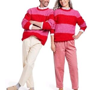 Rowing Blazers x Target pink and red striped sweater 3X